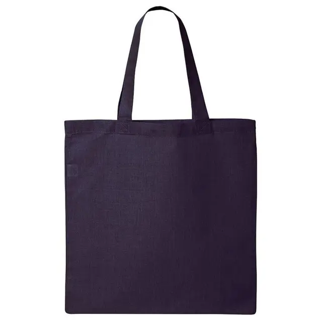 Bag Edge Canvas Grocery Tote be055 Navy Front