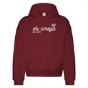 Chi Omega Script Font Heart Logo PR Hoodie 2