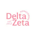Delta Zeta Curved Pink Lettering PR Shirt