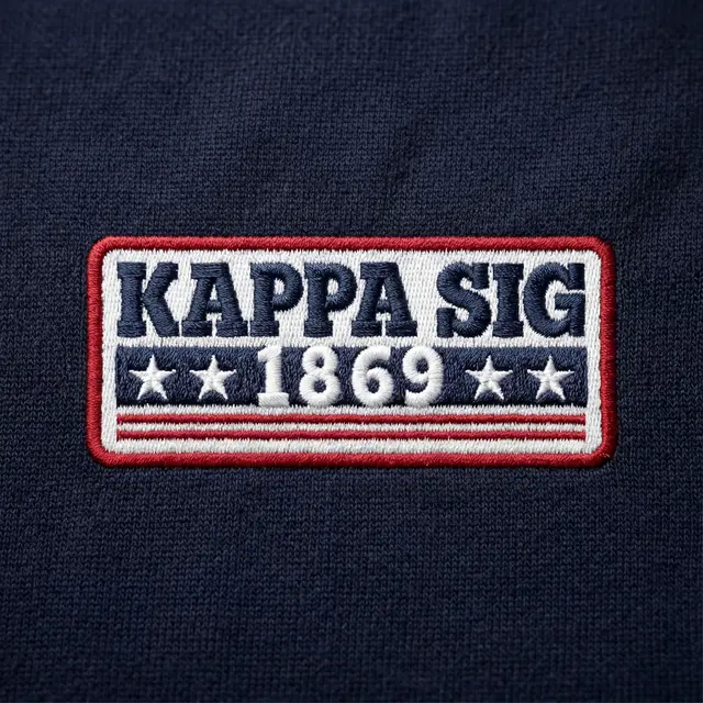 Kappa Sigma Block Lettering Stars Stripes PR Crewneck