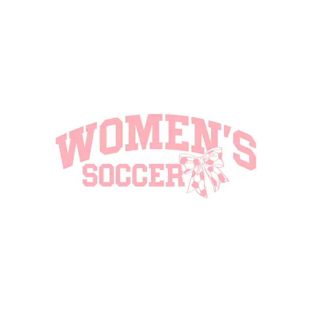Women's Soccer Team Checkered Bow PR Crewneck