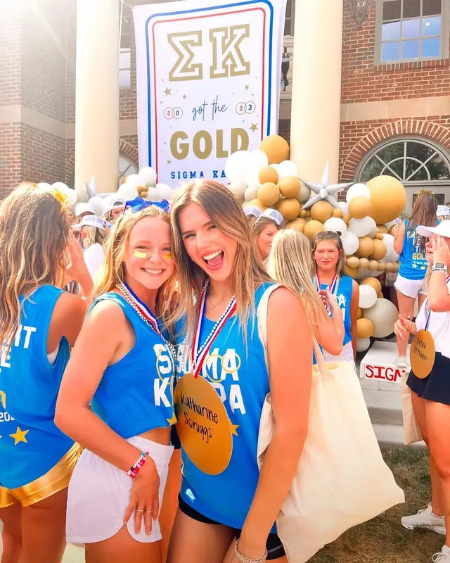 Sigma Kappa Rush & Bid at University of Tennessee, Knoxville wearing custom Tanks