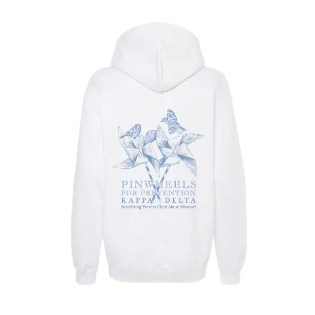 Kappa Delta Pinwheel and Bird Design Philanthropy Hoodie 2