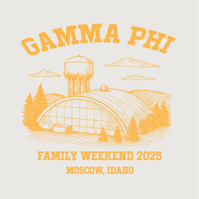 Gamma Phi Beta Landscape Drawing Parents Weekend Hoodie