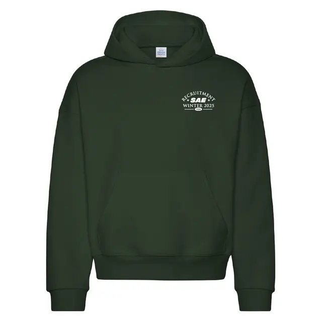 Sigma Alpha Epsilon Bold Serif Text Winter Recruitment Hoodie 2