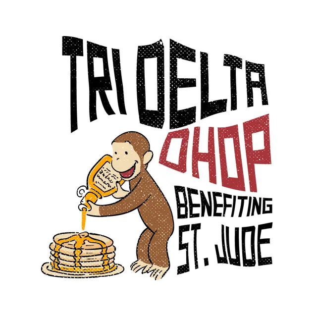 Delta Delta Delta Syrup Monkey Philanthropy Shirt