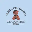 Alpha Chi Omega Teddy Bear Graduation Crewneck