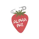 Alpha Phi Strawberry Safety Pin PR Tank