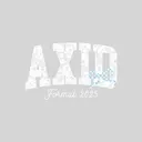 Alpha Xi Delta Lace Text with Checkered Bow Formal Crewneck
