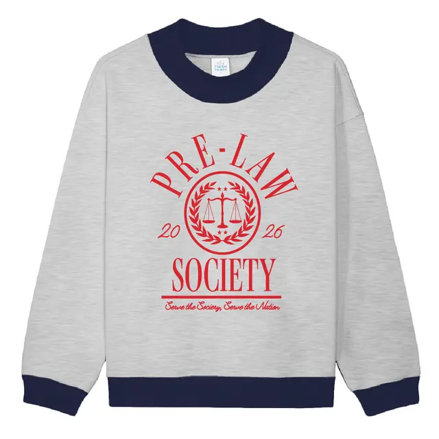Pre-Law Society Laurel Wreath Emblem PR Sweater 2
