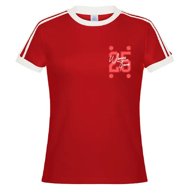 Women's Tennis Bold Number and Script PR Shirt 2