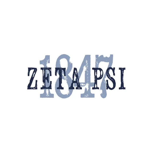 Zeta Psi Distressed Lettering PR Crewneck