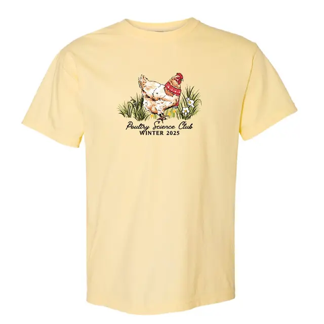 Poultry Science Club Chicken Illustration PR Shirt 2