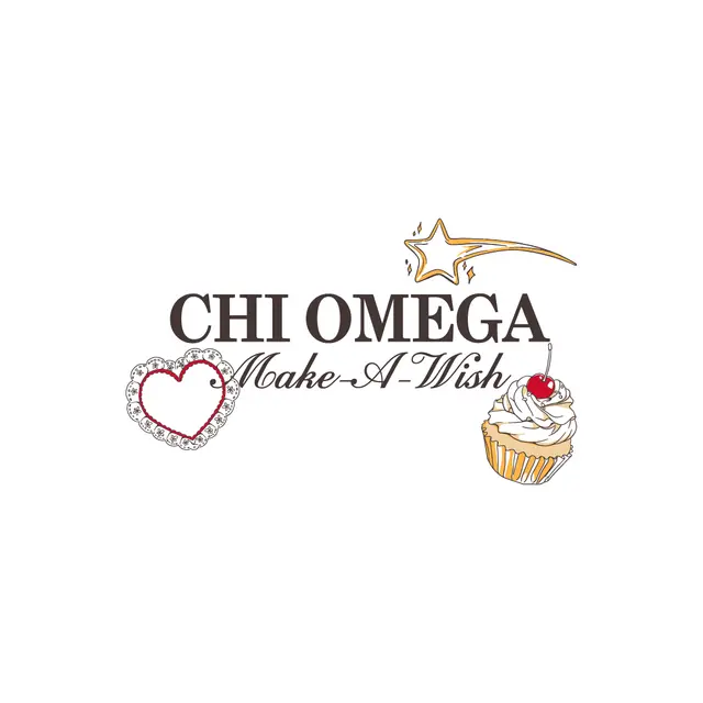Chi Omega Star Heart Cupcake Philanthropy Shirt