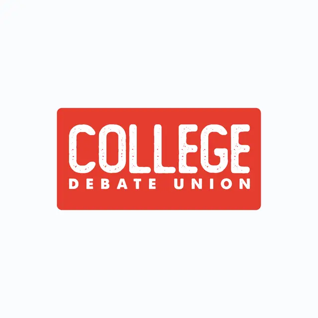 College Debate Union Rectangle and Texts PR Shirt