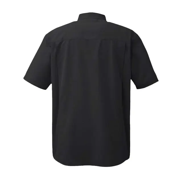 Crossroad Woven Short Sleeve Shirt Charcoal Back