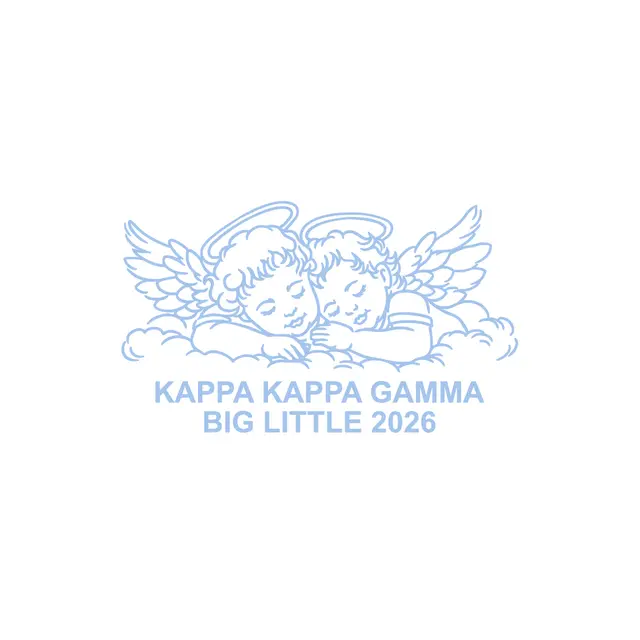 Kappa Kappa Gamma Angel Graphic Big Little Reveal Tank