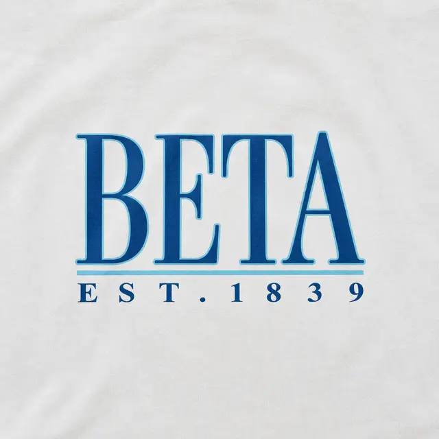 Beta Block Lettering Est 1839 PR Hoodie