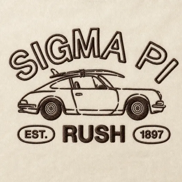 Sigma Pi Classic Car Illustration Rush Hat