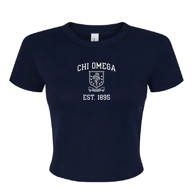 Chi Omega Floral Crest PR Shirt 2