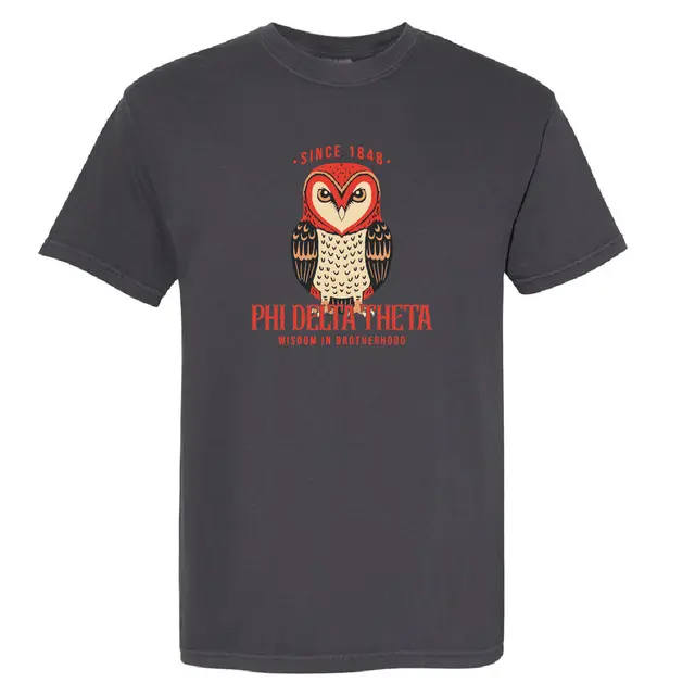 Phi Delta Theta Bold Owl Graphic PR Shirt 2