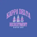 Kappa Delta Frosted Trees Winter Recruitment Shirt