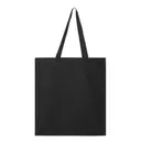 Q-Tees Promotional Tote Black Back