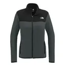 Women's Glacier Full-Zip Fleece Jacket Asphalt Grey TNF Black Front