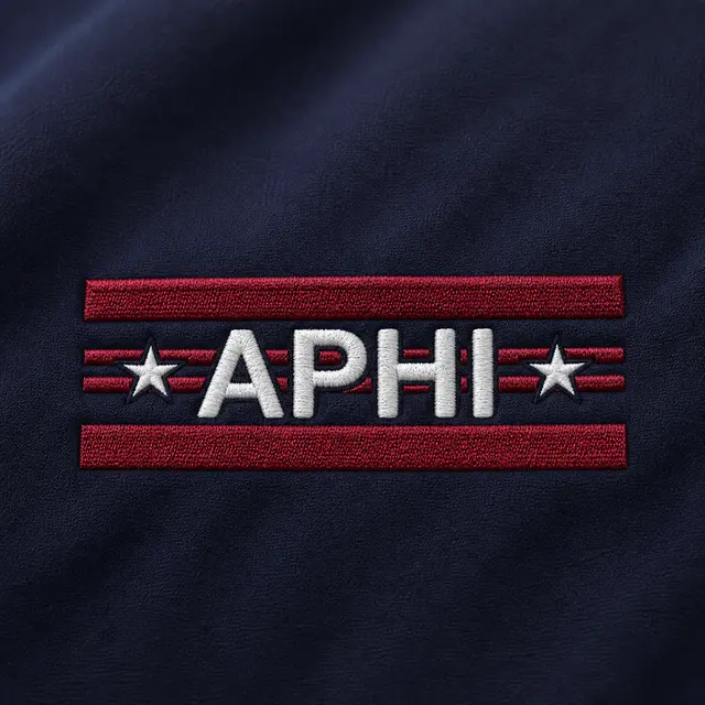 Alpha Phi Striped Text PR Sweater