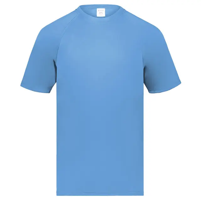Customizable Augusta Sportswear Adult Attain Wicking Short-Sleeve T-Shirt 2790 Columbia Blue Front