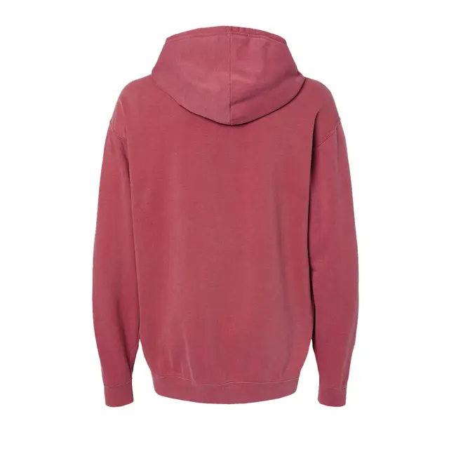 Lightweight Hooded Sweatshirt Crimson Back