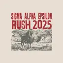 Sigma Alpha Epsilon Bold Texts Lion Rush Shirt