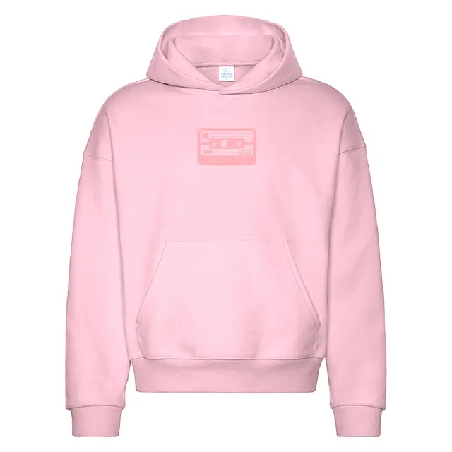 Phi Mu Cassette Design PR Hoodie in Pink 2