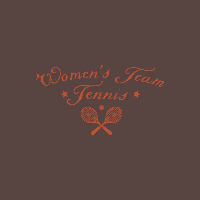 Women's Tennis Team Script and Rackets PR Hoodie