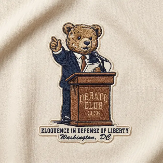 Debate Club Illustrated Bear PR Sweater
