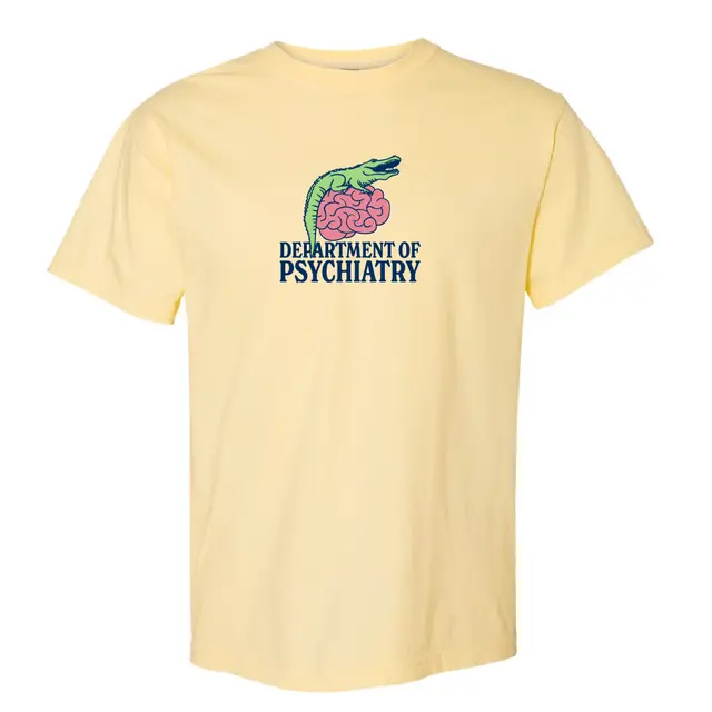 Department of Psychiatry Alligator and Brain PR Shirt 2
