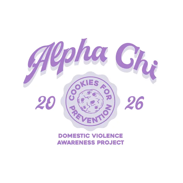Alpha Chi Omega Flowing Script Philanthropy Crewneck
