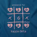 Kappa Delta Heart Pattern Parents Weekend Crewneck