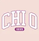 Chi Omega Stitched Lettering PR Sweater