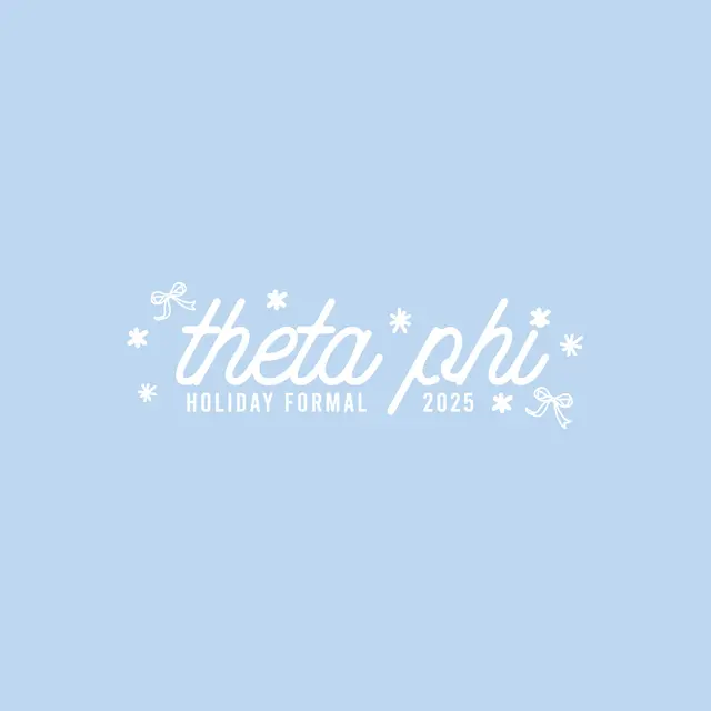 Theta Phi Alpha Script Text Holiday Formal Crewneck