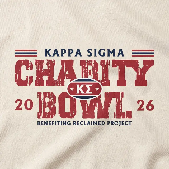 Kappa Sigma Block Lettering Charity Bowl Crewneck