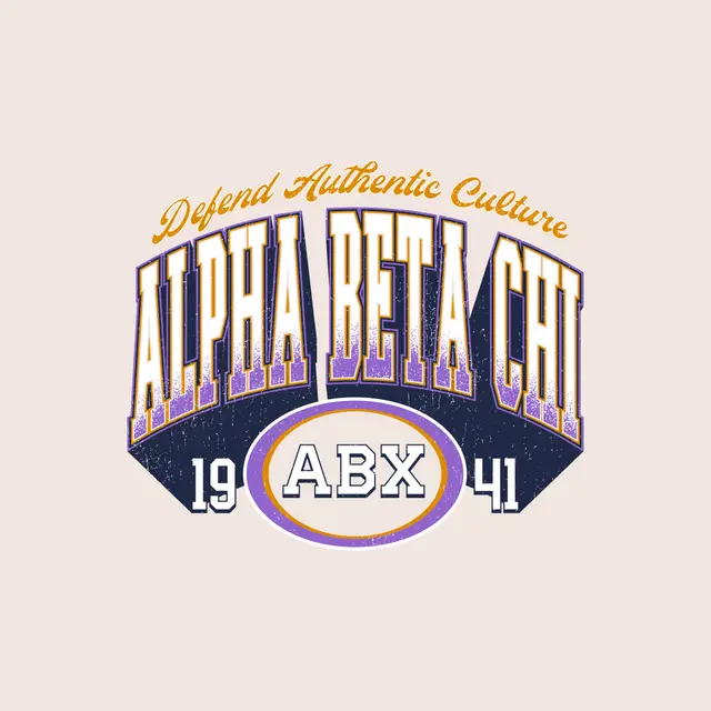 Alpha Beta Chi Bold Lettering PR Shirt