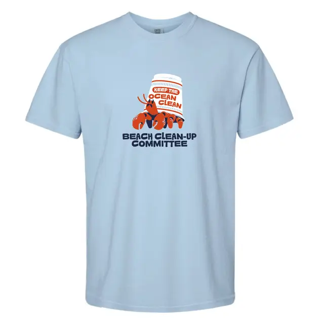 Beach Clean-Up Committee Hermit Crab with Cup Graphic PR Shirt 2