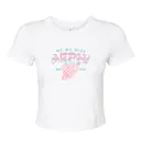 Alpha Epsilon Phi Plaid Text and Woven Heart Bid Day Shirt 2