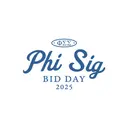 Phi Sigma Sigma Script Text Bid Day Shirt
