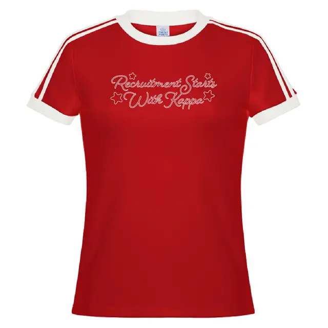 Kappa Kappa Gamma Script Stars Recruitment Shirt 2