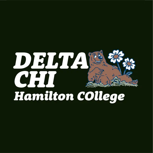 Delta Chi Bear and Flowers Graphic PR Hoodie