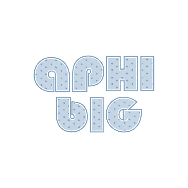 Alpha Phi Heart Pattern Big Little Reveal Tank