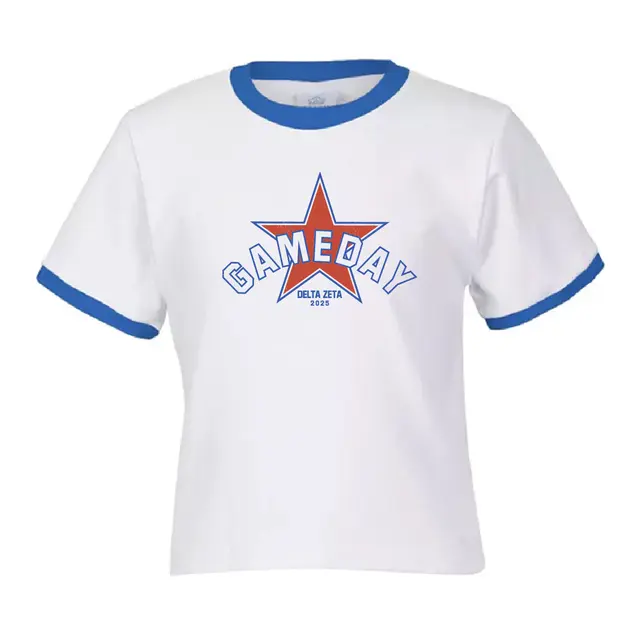 Delta Zeta Bold Star Graphic Game Day Shirt 2
