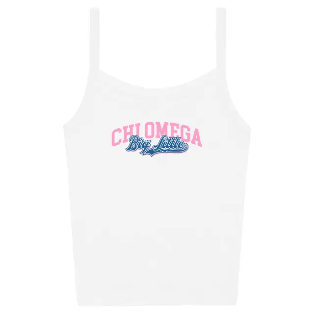 Chi Omega Bold Pink and Blue Big Little Reveal Tank 2